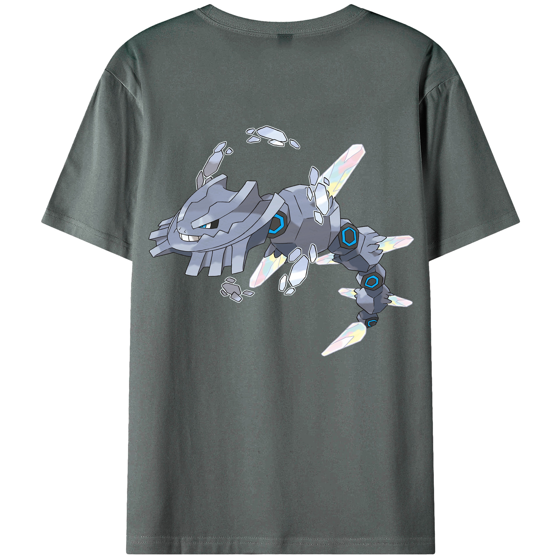 （画像用） ポケットモンスター Pokémon 綿100％ メンズ半袖Tシャツ（バックプリント） 通気性